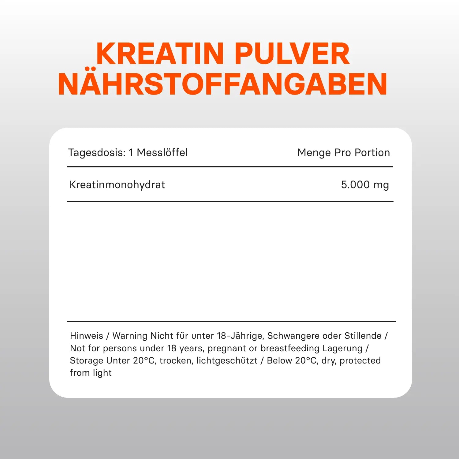 Kreatin - Pulver - youngle